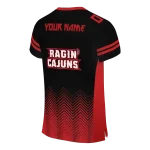 personalized louisiana ragin cajuns halftone sweep black jersey best selling
