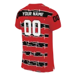 personalized louisiana ragin cajuns layered grids red jersey best selling