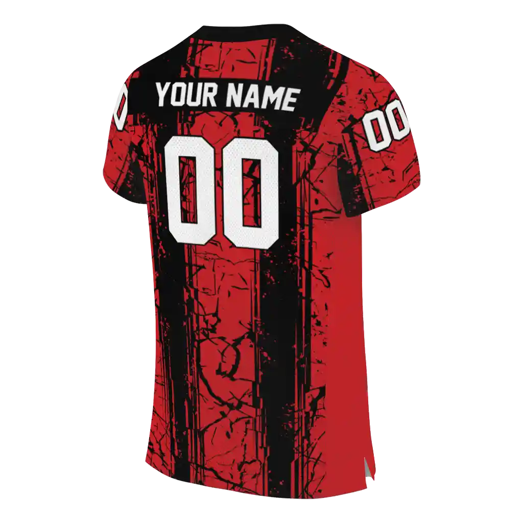 personalized louisiana ragin cajuns rugged stripes red jersey high quality personalized louisiana ragin cajuns rugged stripes red jersey high quality