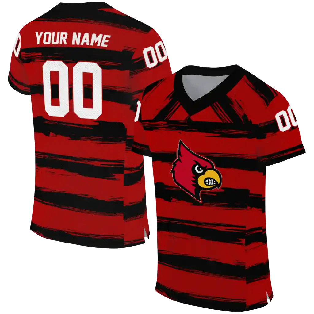 personalized louisville cardinals art stripe red jersey best selling personalized louisville cardinals art stripe red jersey best selling