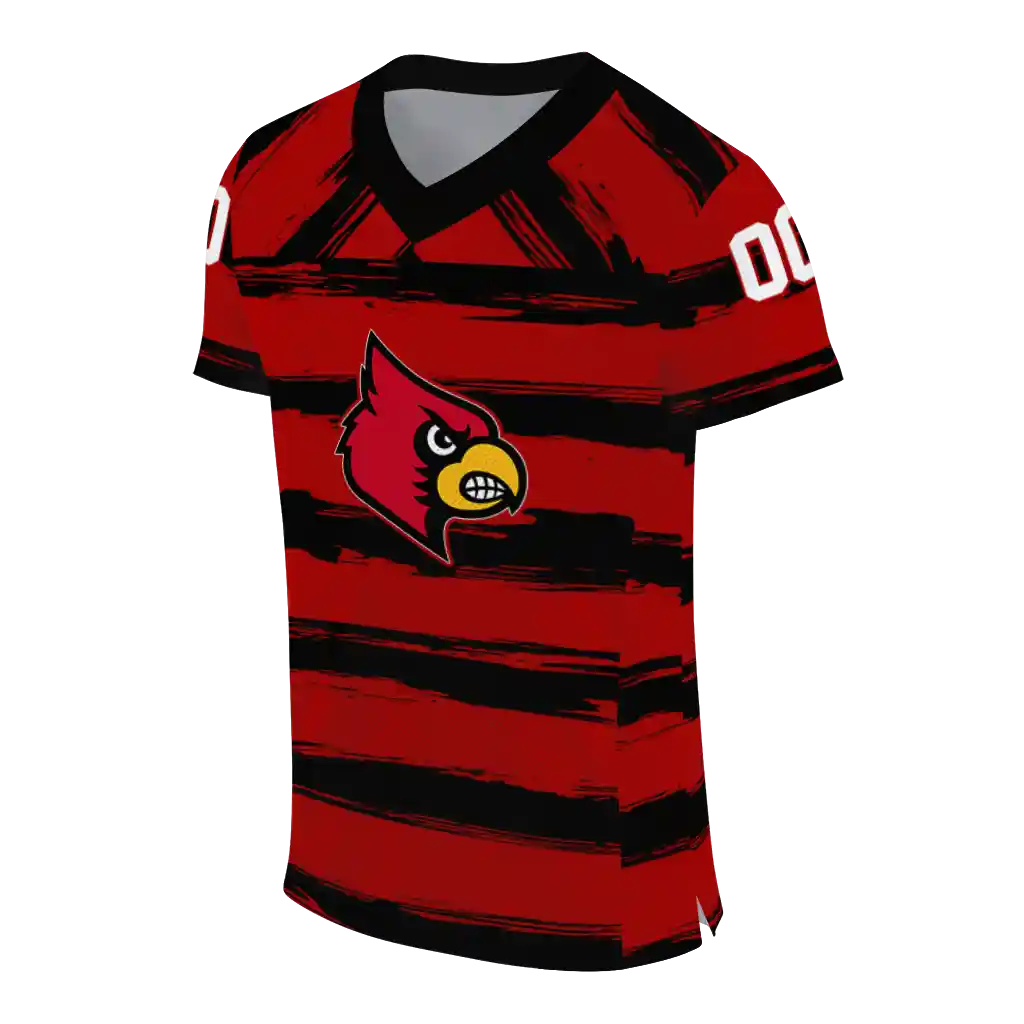 personalized louisville cardinals art stripe red jersey fashion forward personalized louisville cardinals art stripe red jersey fashion forward