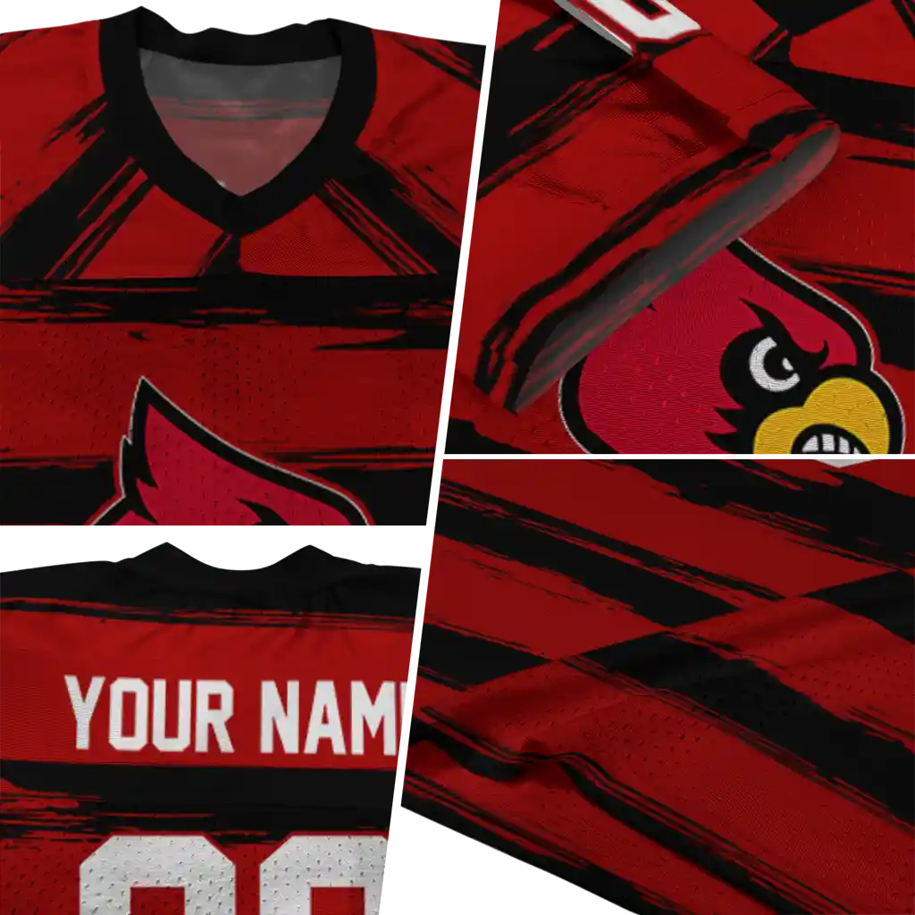 personalized louisville cardinals art stripe red jersey new arrival personalized louisville cardinals art stripe red jersey new arrival