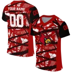 personalized louisville cardinals camo shatter red jersey best selling