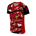 personalized louisville cardinals camo shatter red jersey best selling