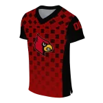 personalized louisville cardinals stacked rectangle red jersey best selling