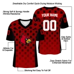 personalized louisville cardinals stacked rectangle red jersey best selling