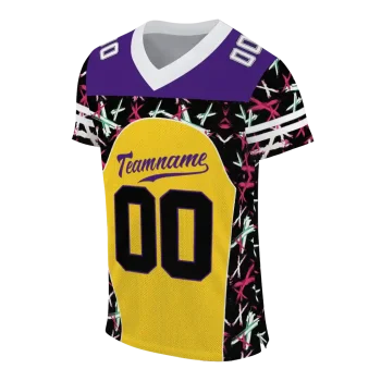 personalized lsu tigers brushstroke xs gold black jersey fashion forward
