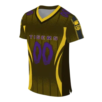 personalized lsu tigers dynamic dots gold jersey fashion forward