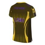 personalized lsu tigers dynamic dots gold jersey best selling