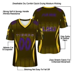 personalized lsu tigers dynamic dots gold jersey best selling