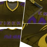 personalized lsu tigers dynamic dots gold jersey best selling