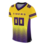 personalized lsu tigers halftone sweep gold black jersey best selling