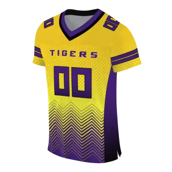 personalized lsu tigers halftone sweep gold black jersey fashion forward