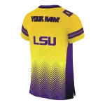 personalized lsu tigers halftone sweep gold black jersey best selling