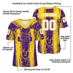 personalized lsu tigers rugged stripes purple jersey best selling