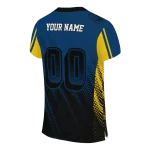personalized marquette golden eagles halftone flow blue black jersey best selling
