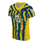 personalized marquette golden eagles stripe splatter blue jersey best selling