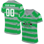 personalized marshall thundering herd art stripe green jersey best selling