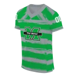 personalized marshall thundering herd art stripe green jersey best selling