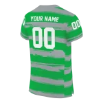 personalized marshall thundering herd art stripe green jersey best selling