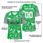 personalized marshall thundering herd camo shatter green jersey best selling