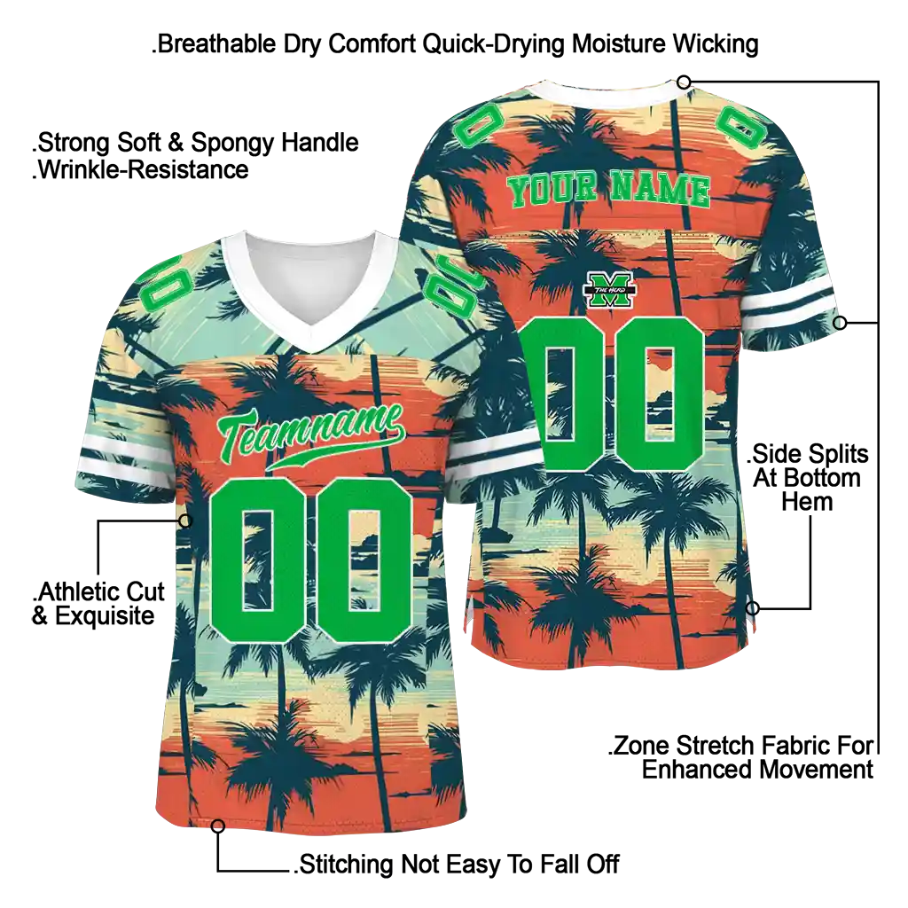 personalized marshall thundering herd horizon palm sunset jersey latest model personalized marshall thundering herd horizon palm sunset jersey latest model