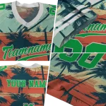 personalized marshall thundering herd horizon palm sunset jersey best selling