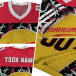 personalized maryland terrapins brushstroke xs gold black jersey best selling