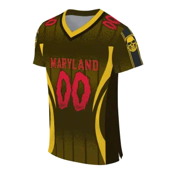 personalized maryland terrapins dynamic dots gold jersey fashion forward