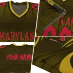 personalized maryland terrapins dynamic dots gold jersey best selling