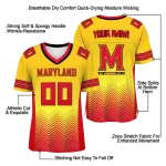 personalized maryland terrapins halftone sweep gold black jersey best selling