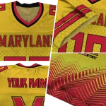personalized maryland terrapins halftone sweep gold black jersey best selling