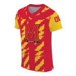 personalized maryland terrapins stripe block red jersey best selling