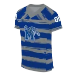 personalized memphis tigers art stripe blue jersey best selling