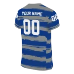personalized memphis tigers art stripe blue jersey best selling