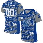 personalized memphis tigers camo shatter blue jersey best selling