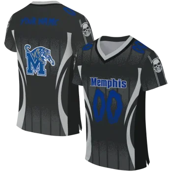 personalized memphis tigers dynamic dots gray jersey best selling