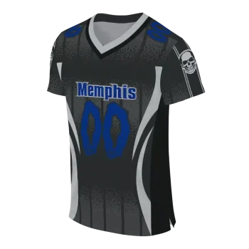 personalized memphis tigers dynamic dots gray jersey fashion forward
