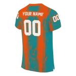 personalized miami dolphins rugged stripes aqua jersey best selling