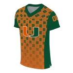 personalized miami hurricanes stacked rectangle orange jersey best selling