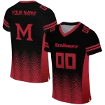 personalized miami redhawks halftone sweep black jersey best selling