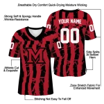 personalized miami redhawks stripe splatter red jersey best selling