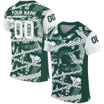 personalized michigan state spartans camo shatter green jersey best selling