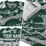 personalized michigan state spartans camo shatter green jersey best selling