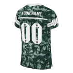 personalized michigan state spartans camouflage abstract green jersey best selling