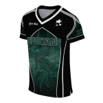 personalized michigan state spartans halftone slant green black jersey best selling