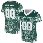 personalized michigan state spartans mirrored pattern green jersey best selling
