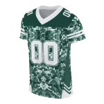 personalized michigan state spartans mirrored pattern green jersey best selling