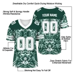 personalized michigan state spartans mirrored pattern green jersey best selling