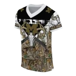 personalized michigan wolverines antler skull camouflage hunting jersey best selling